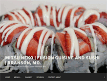 Tablet Screenshot of mitsunekosushi.com